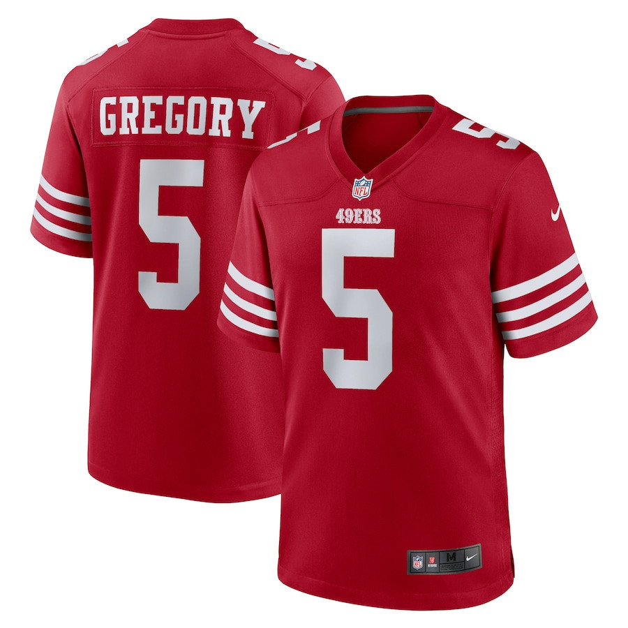 Randy Gregory 5 San Francisco 49ers Game Men Jersey - Scarlet JS7651 nicesnker