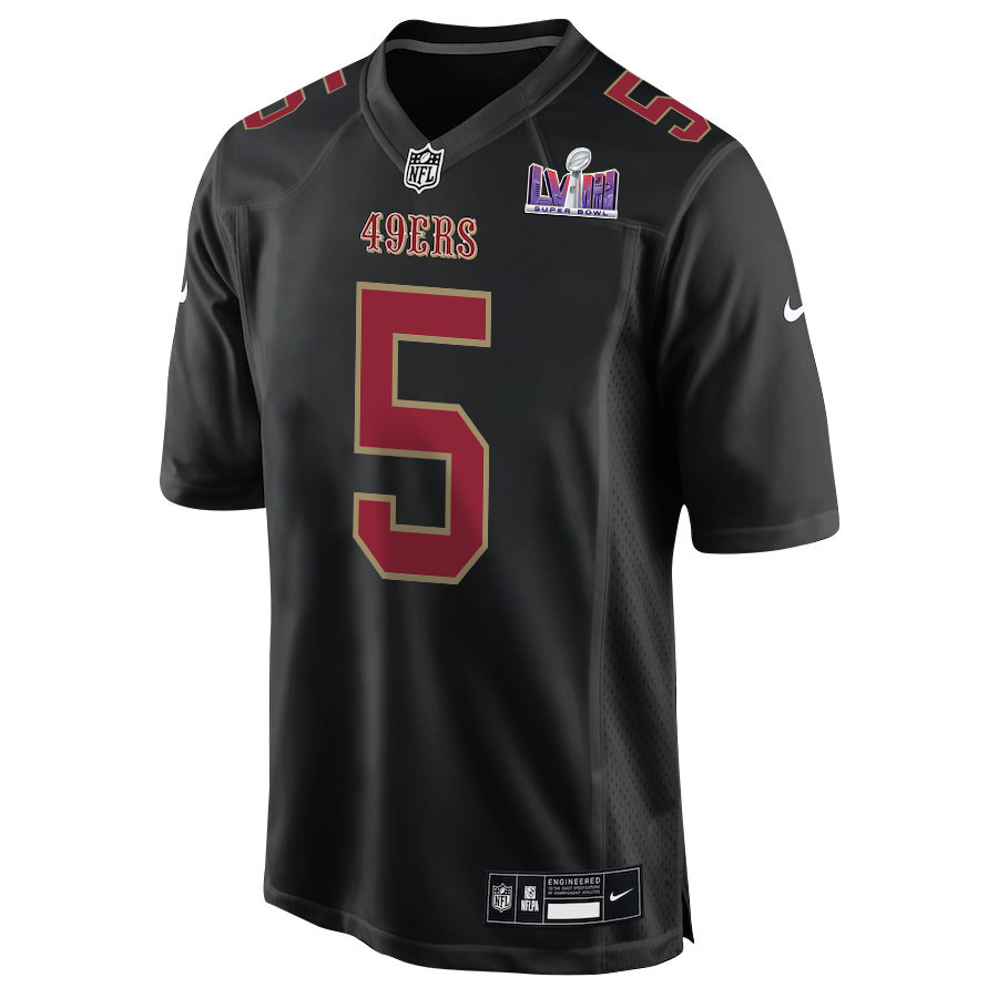 Randy Gregory 5 San Francisco 49ers Super Bowl LVIII Patch Fashion Game Men Jersey - Carbon Black JS9589 nicesnker - Image 2