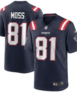 Randy Moss 81 New England Patriots Men Game Retired Jersey - Navy JS8874 nicesnker