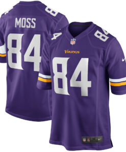 Randy Moss 84 Minnesota Vikings Men Game Retired Jersey - Purple JS1526 nicesnker
