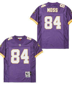 Randy Moss 84 Minnesota Vikings Throwback Men Jersey - Purple JS8040 nicesnker
