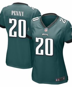 Rashaad Penny 20 Philadelphia Eagles Women Game Jersey - Midnight Green JS8424 nicesnker