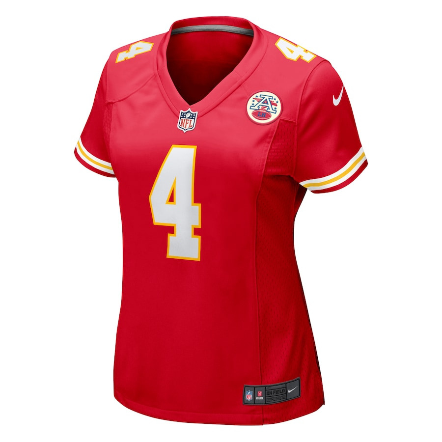 Rashee Rice 4 Kansas City Chiefs Women Game Jersey - Red JS3403 nicesnker - Image 2