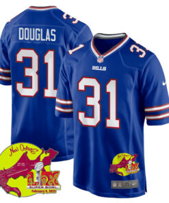Rasul Douglas 31 Buffalo Bills Super Bowl LIX New Orleans Patch Game Men Jersey - Royal JS8959 nicesnker