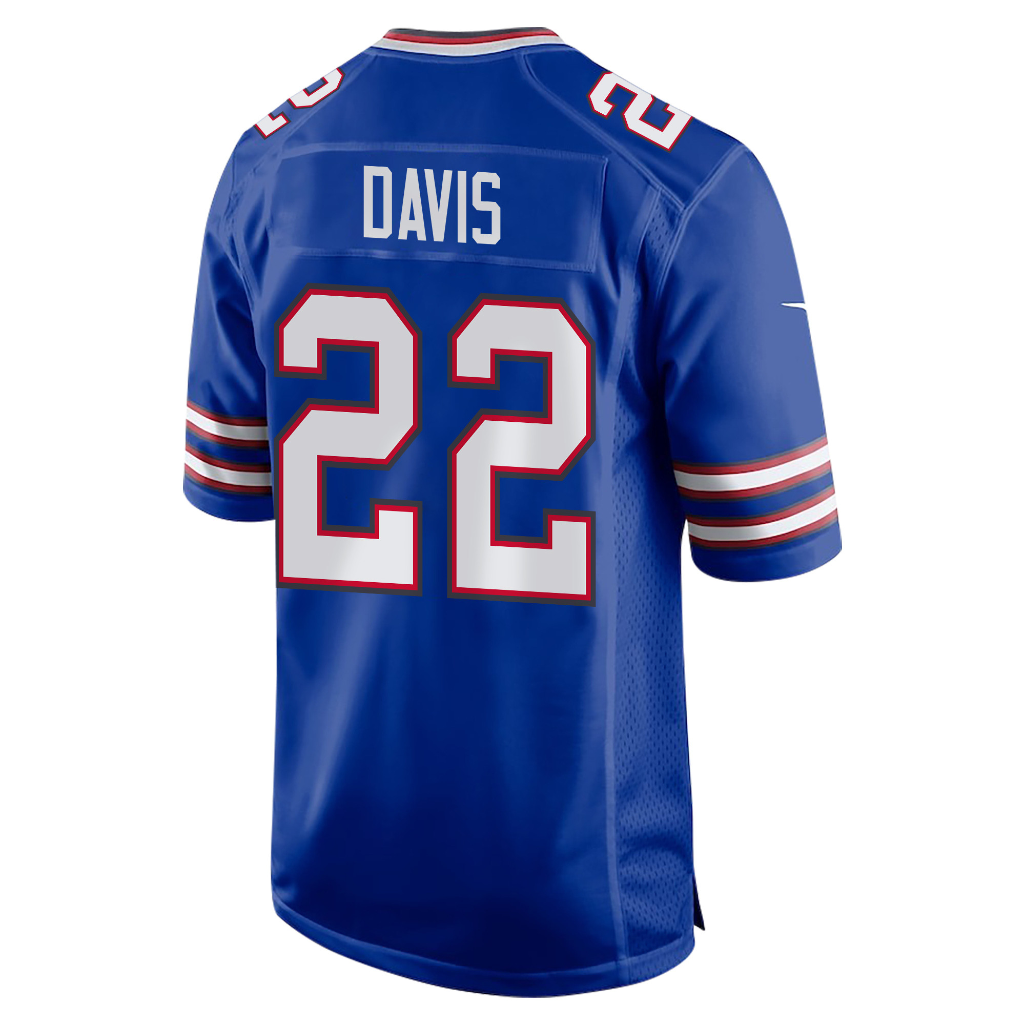 Ray Davis 22 Buffalo Bills Super Bowl LIX Champions Patch Game Men Jersey - Royal JS7608 nicesnker - Image 2