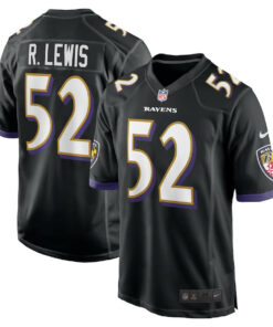 Ray Lewis 52 Baltimore Ravens Men Retired Jersey - Black JS6736 nicesnker