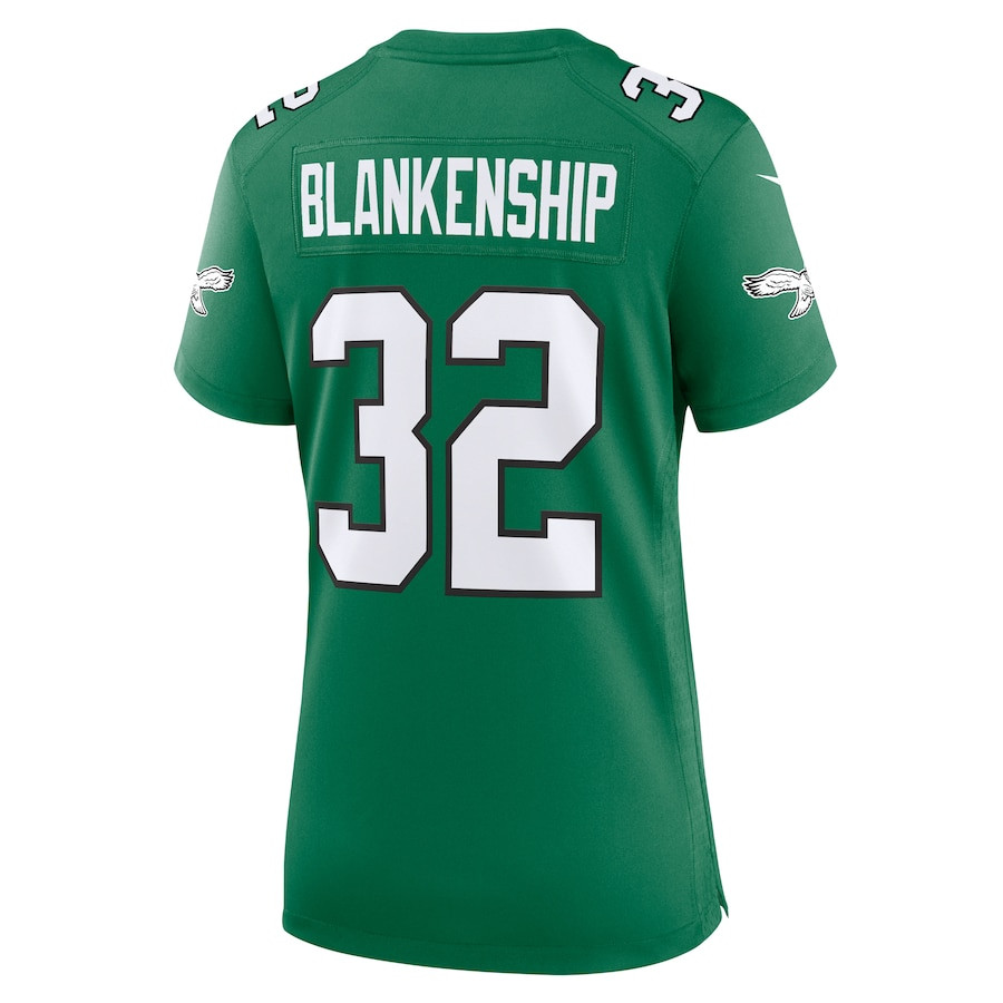 Reed Blankenship 32 Philadelphia Eagles Women Alternate Game Jersey - Kelly Green JS5985 nicesnker - Image 3