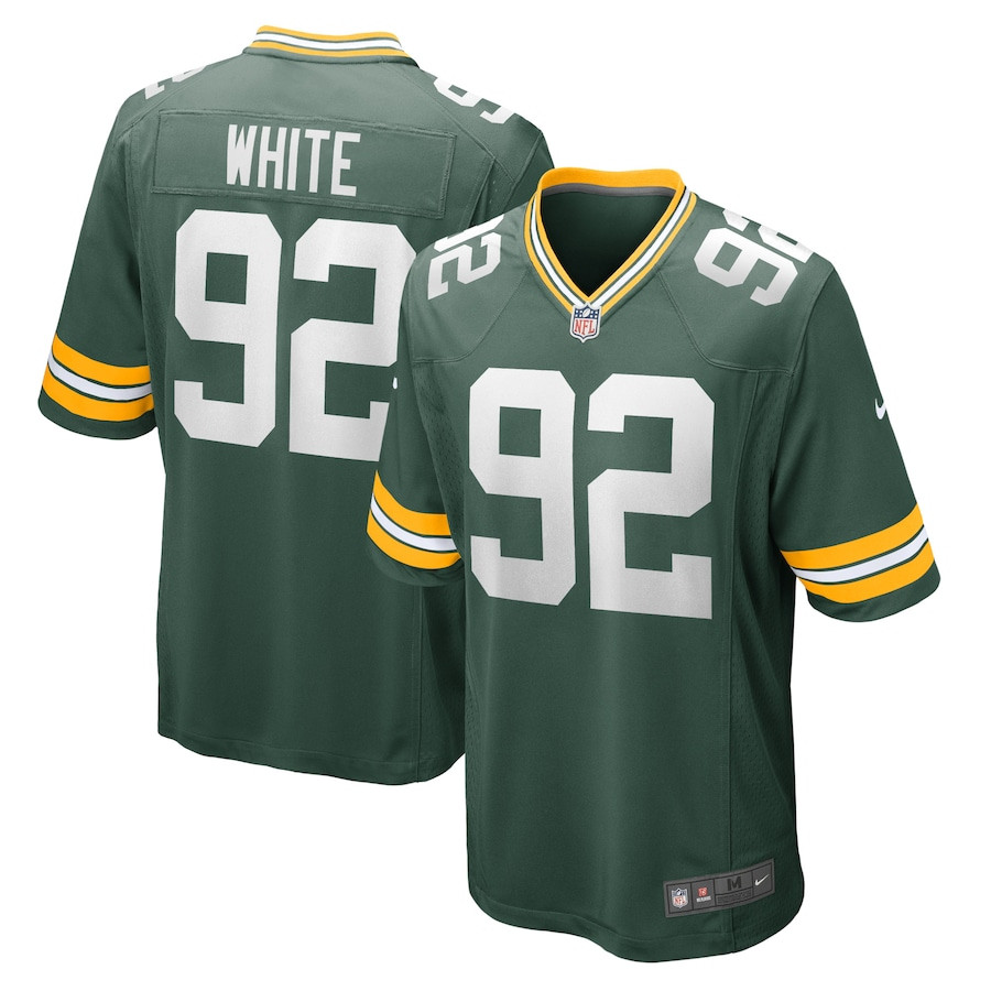 Reggie White 92 Green Bay Packers Retired Men Game Jersey - Green JS4423 nicesnker