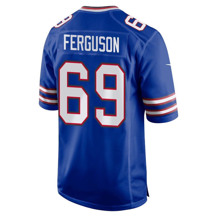 Reid Ferguson 69 Buffalo Bills Super Bowl LIX New Orleans Patch Game Men Jersey - Royal JS3459 nicesnker - Image 2