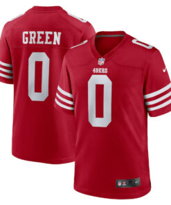 Renardo Green 0 San Francisco 49ers Game Men Jersey - Scarlet JS8777 nicesnker