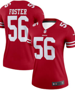 Reuben Foster 56 San Francisco 49ers Women Legend Jersey - Scarlet JS1248 nicesnker