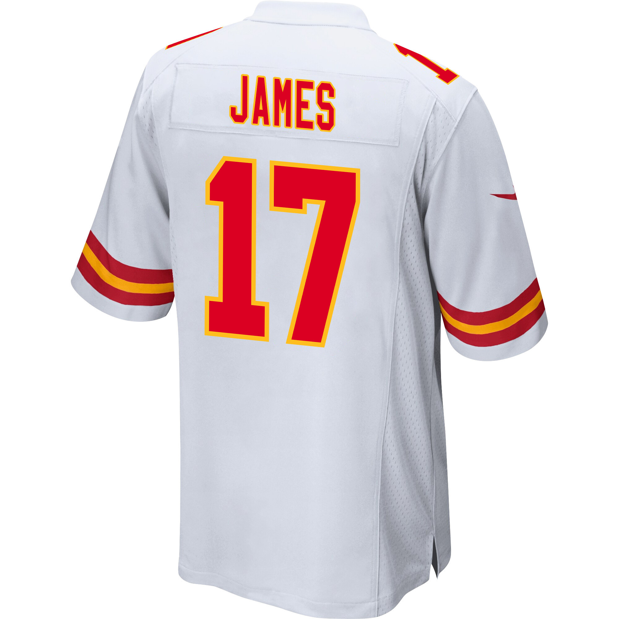 Richie James 17 Kansas City Chiefs Super Bowl LVIII Patch Game Men Jersey - White JS4121 nicesnker - Image 3