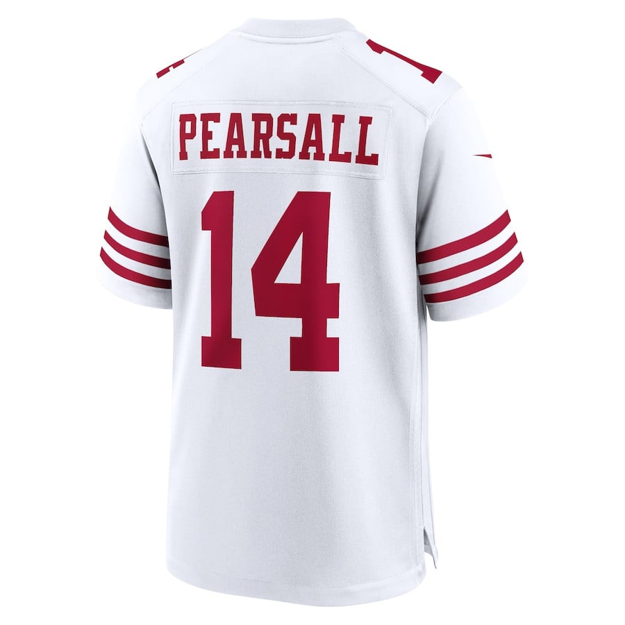 Ricky Pearsall 14 San Francisco 49ers White Game Men Jersey - White JS9034 nicesnker - Image 3