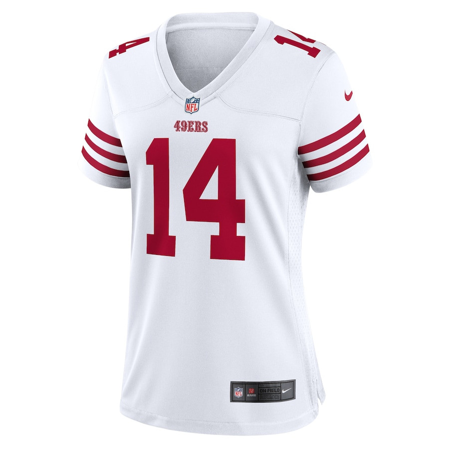 Ricky Pearsall 14 San Francisco 49ers Women's White Game Jersey - White JS5152 nicesnker - Image 2