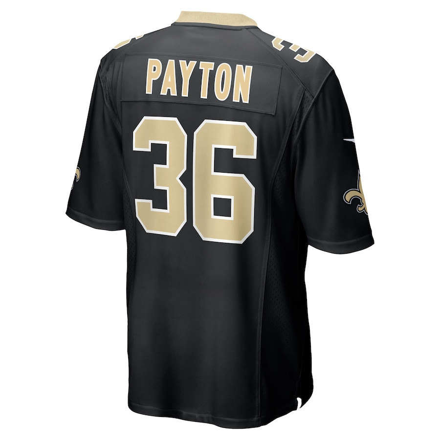 Rico Payton 36 New Orleans Saints Game Men Jersey - Black JS5226 nicesnker - Image 3