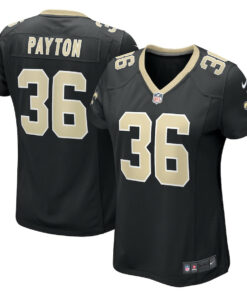 Rico Payton 36 New Orleans Saints Women's Game Jersey - Black JS6785 nicesnker