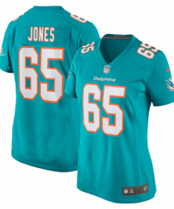Robert Jones 65 Miami Dolphins Women Game Jersey - Aqua JS4667 nicesnker