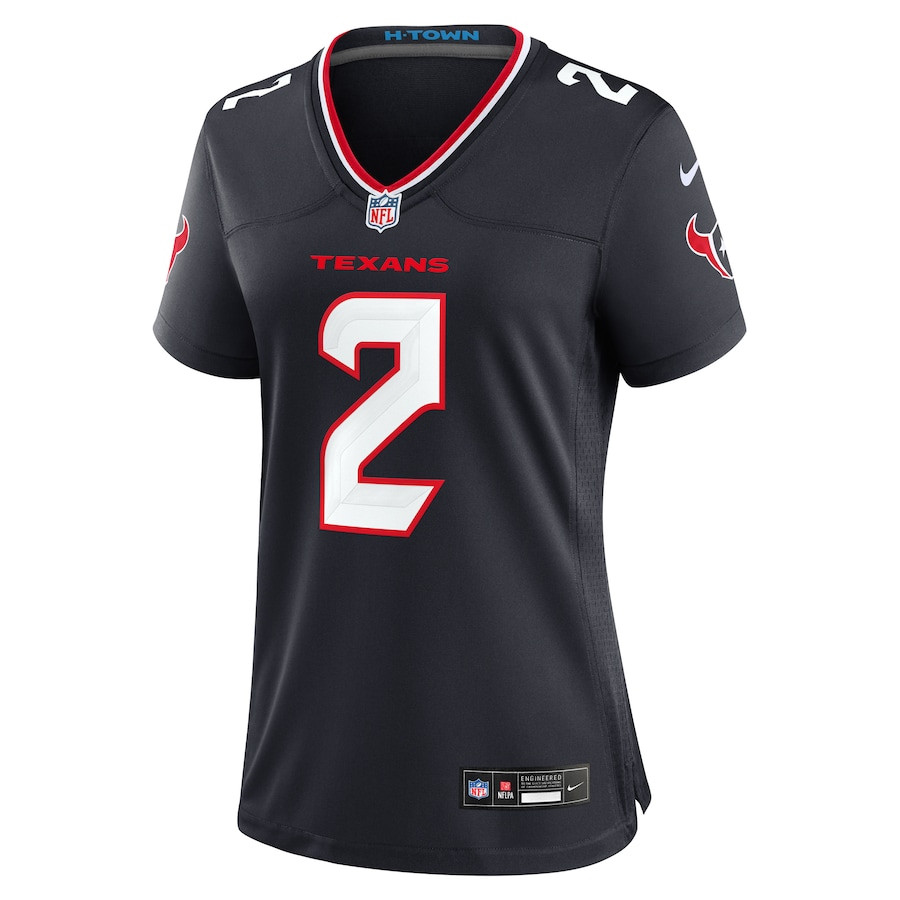Robert Woods 2 Houston Texans Women's Team Game Jersey - Navy JS3419 nicesnker - Image 2