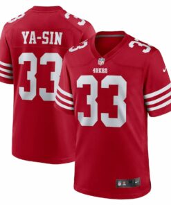 Rock Ya-Sin 33 San Francisco 49ers Team Game Men Jersey - Scarlet JS3246 nicesnker