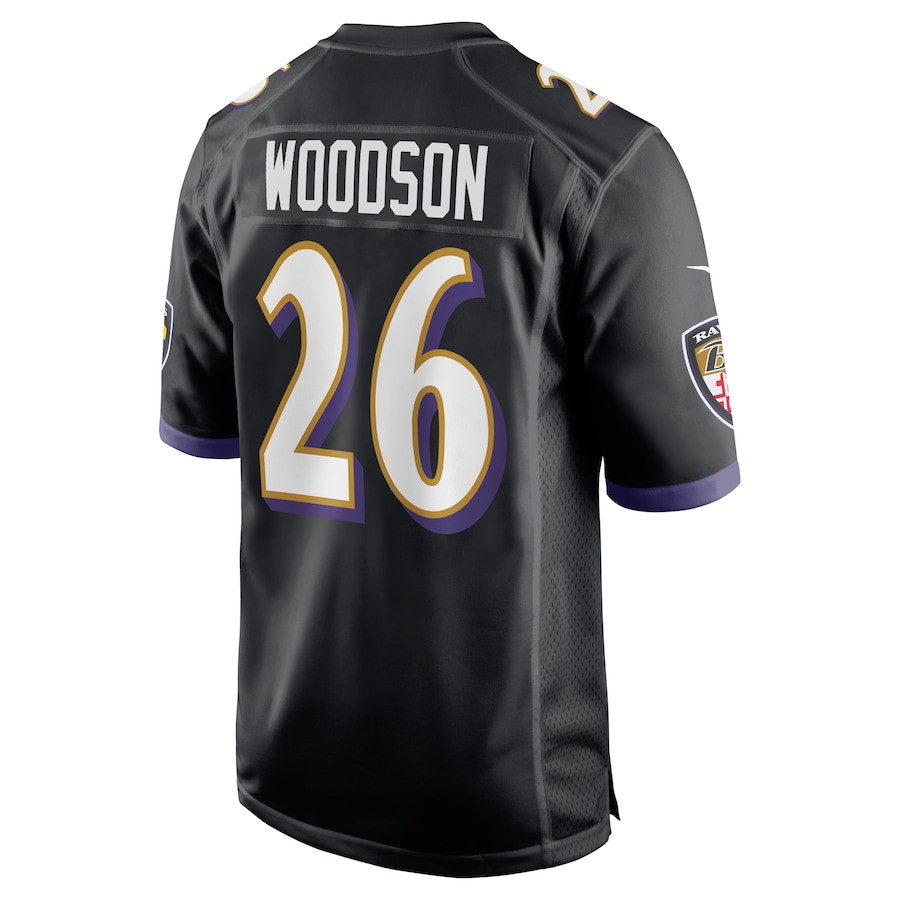 Rod Woodson 26 Baltimore Ravens Men Retired Jersey - Black JS7570 nicesnker - Image 3