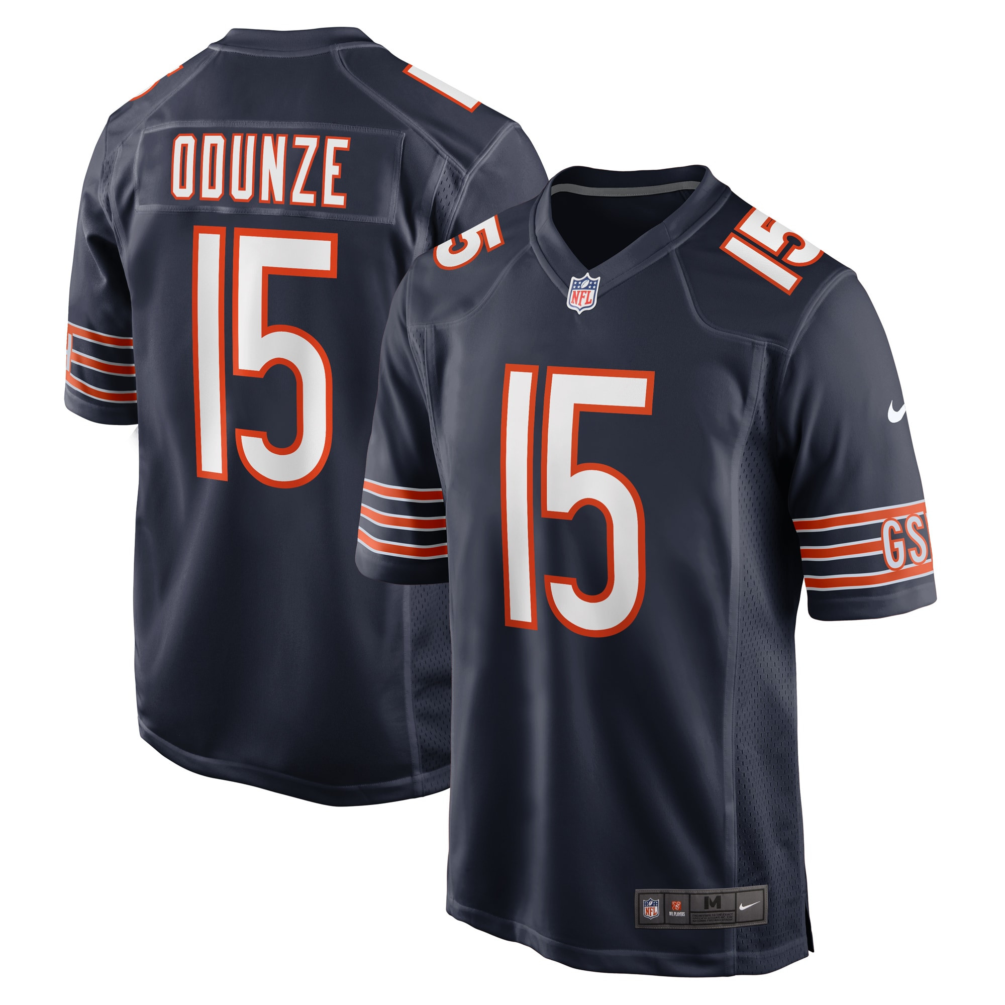 Rome Odunze 15 Chicago Bears 2024 NFL Draft First Round Pick Player Game Jersey - Navy JS4420 nicesnker