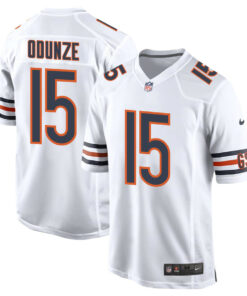 Rome Odunze 15 Chicago Bears 2024 NFL Draft First Round Pick Player Game Men Jersey - White JS7078 nicesnker