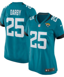 Ronald Darby 25 Jacksonville Jaguars Alternate Game Women Jersey - Teal JS1959 nicesnker