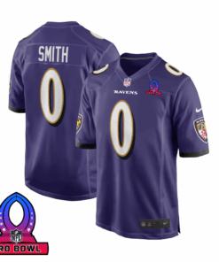 Roquan Smith 0 Baltimore Ravens 2025 Pro Bowl Patch Game Men Jersey - Purple JS9671 nicesnker