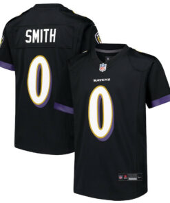 Roquan Smith 0 Baltimore Ravens Alternate Player Game YOUTH Jersey - Black JS2891 nicesnker