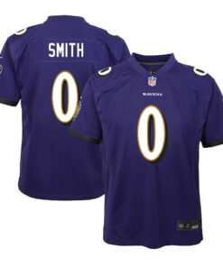 Roquan Smith 0 Baltimore Ravens Team Player Game YOUTH Jersey - Purple JS2919 nicesnker