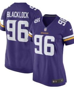 Ross Blacklock 96 Minnesota Vikings Women Game Jersey - Purple JS9882 nicesnker