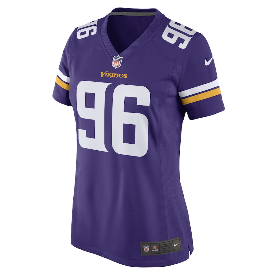 Ross Blacklock 96 Minnesota Vikings Women Game Jersey - Purple JS9882 nicesnker - Image 2