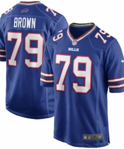 Ruben Brown 79 Buffalo Bills Game Retired Jersey - Royal JS7757 nicesnker