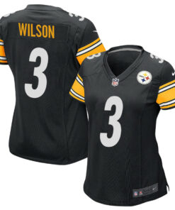 Russell Wilson 3 Pittsburgh Steelers Game Women Jersey - Black JS7060 nicesnker