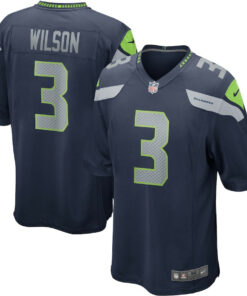 Russell Wilson 3 Seattle Seahawks Men Game Jersey - College Navy JS1949 nicesnker