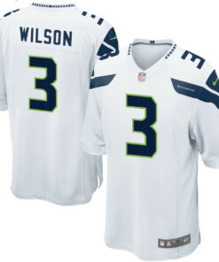 Russell Wilson 3 Seattle Seahawks Men Game Jersey - White JS8373 nicesnker