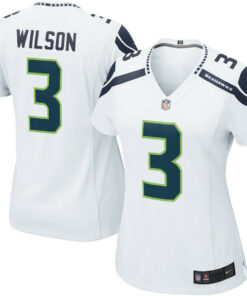 Russell Wilson 3 Seattle Seahawks Women Game Jersey - White JS2244 nicesnker