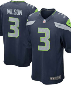 Russell Wilson 3 Seattle Seahawks YOUTH Team Color Game Jersey - College Navy JS2562 nicesnker