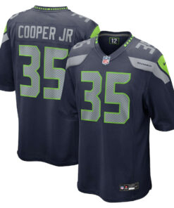 Ryan Cooper Jr. 35 Seattle Seahawks Game Men Jersey - College Navy JS3977 nicesnker
