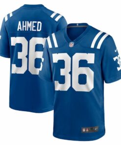 Salvon Ahmed 36 Indianapolis Colts Team Game Men Jersey - Royal JS5440 nicesnker