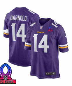 Sam Darnold 14 Baltimore Ravens 2025 Pro Bowl Patch Game Men Jersey - Purple JS9795 nicesnker