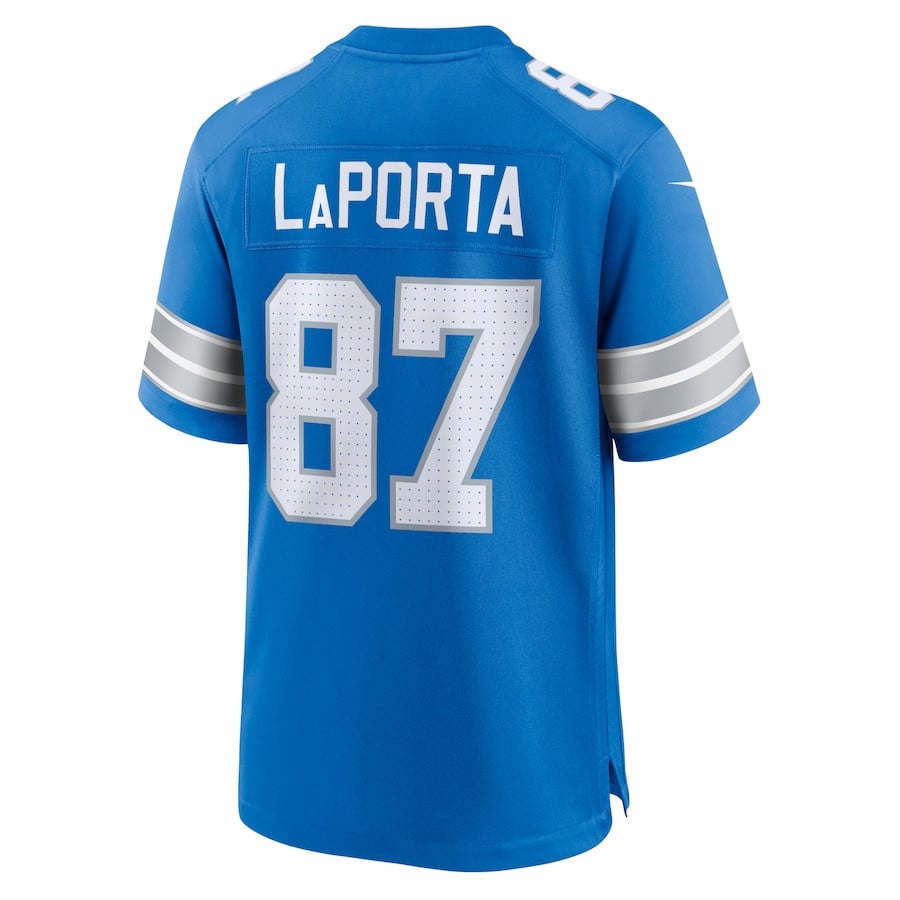Sam LaPorta #87 Detroit Lions Super Bowl LIX YOUTH Jersey - Blue JS3264 nicesnker - Image 3