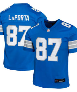 Sam LaPorta 87 Detroit Lions Team Player Game YOUTH Jersey - Blue JS9982 nicesnker
