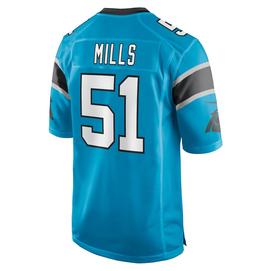 Sam Mills 51 Carolina Panthers Men Retired Jersey - Blue JS6683 nicesnker - Image 3