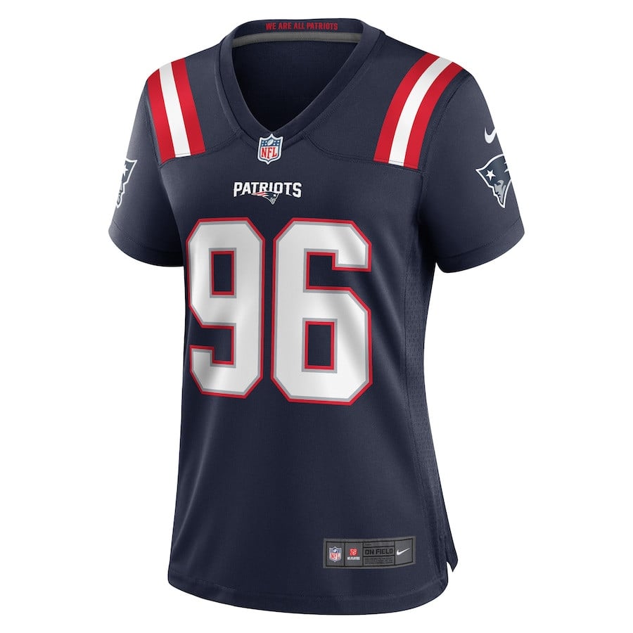 Sam Roberts 96 New England Patriots Women Game Jersey - Navy JS1189 nicesnker - Image 2