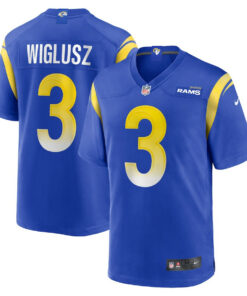 Sam Wiglusz 3 Los Angeles Rams Game Men Jersey - Royal JS2753 nicesnker