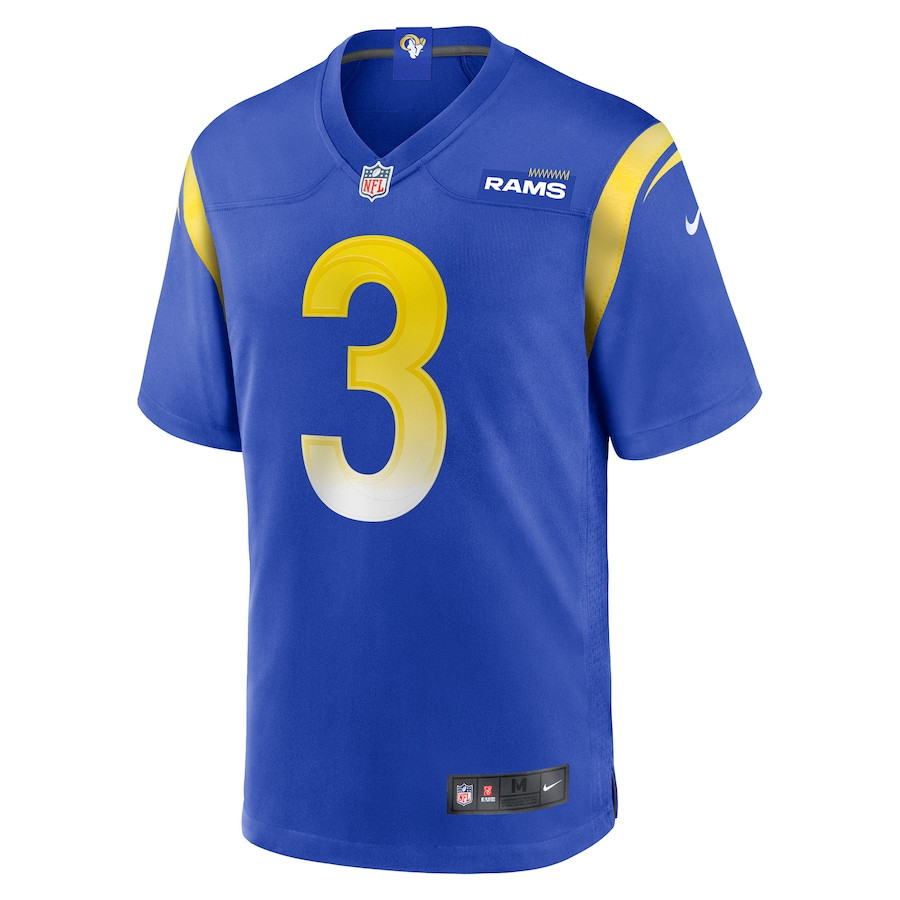 Sam Wiglusz 3 Los Angeles Rams Game Men Jersey - Royal JS2753 nicesnker - Image 2