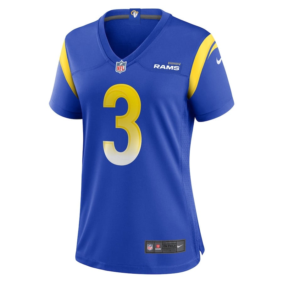 Sam Wiglusz 3 Los Angeles Rams Women's Game Jersey - Royal JS2486 nicesnker - Image 2