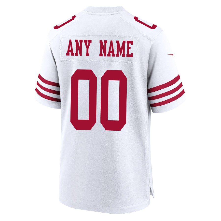 San Francisco 49ers NFC Champions Patch Game Men Custom Jersey - White JS5686 nicesnker - Image 3