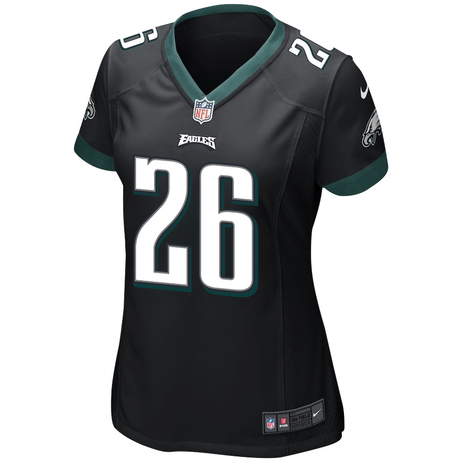 Saquon Barkley 26 Philadelphia Eagles Alternate Game Women Jersey - Black JS6654 nicesnker - Image 2